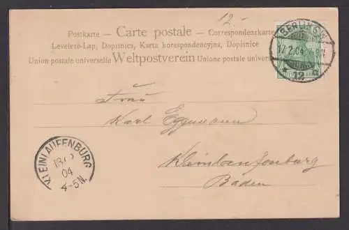 Ansichtskarte Berlin KGL Schoss 1904 Kleinlaufenburg Baden-Württemberg