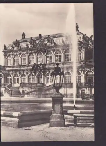 Ansichtskarte Dresden Zwinger Springbrunnen