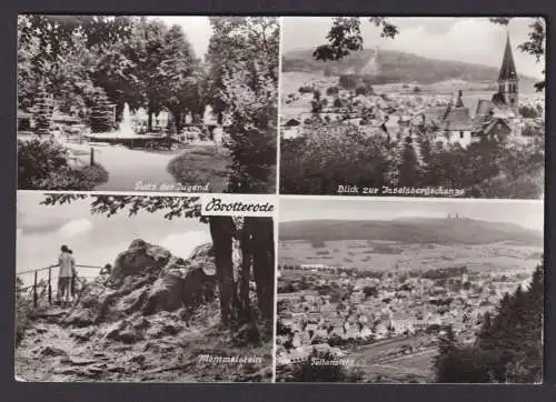 Ansichtskarte Brotterode Thüringen Inselbergschanze Mommelstein Platz der Jugend