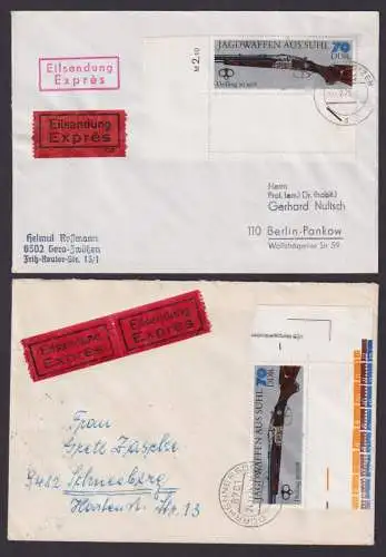 Briefmarken DDR Sammlung Waffen Jagdwaffen gutes Lot Festpreis 90,00