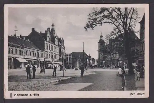 Ansichtskarte Schönebeck Elbe Sachsen-Anhalt Markt