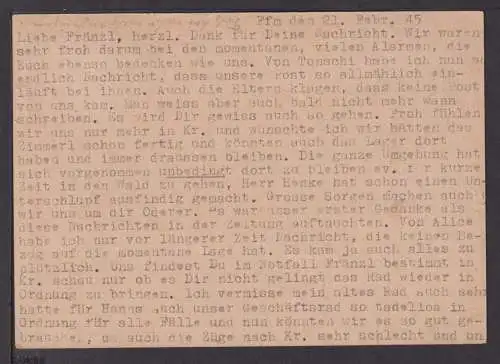 Frankfurt Deutsches Reich inter SST Fliegerangriffe Luswigshafen Rhein 1945 PK