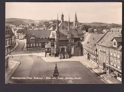 Ansichtskarte Wernigerode Sachsen Anhalt Gastronomie Oskar Teufel Juwelier