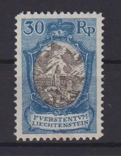 Liechtenstein 64 Landschaft Gebaüde tadellos postfrisch MNH KatWert 70,00