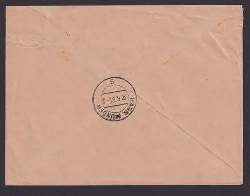 Perfin Lochung Briefmarken Deutsches Reich R Brief Hindenburg Mönchengladbach