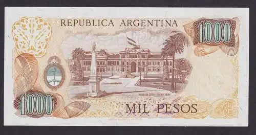 Banknote Geldschein Argentinien Südamerika 1000 Pesos Top Erhaltung UNC