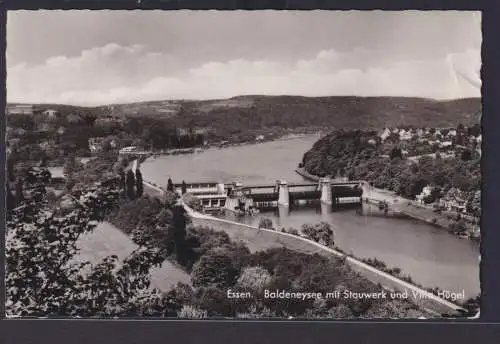 Ansichtskarte Essen Baldeneysee Stauwerk Villa Hügel NRW nach Zollhaus Nassau