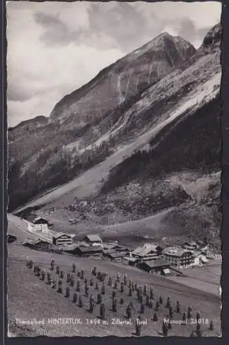 Ansichtskarte Hintertux Zillertal Tirol Österreich Totalansicht Gebirgspanorama