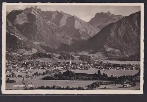 Ansichtskarte Oberstdorf Allgäu Totalansicht Gebirge Landschaft Wald Bayern nach