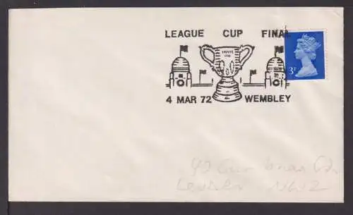 Briefmarken Großbritannien Sport Fußball toller SST League Cup Final Wembley 72