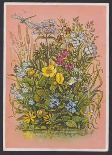 Briefmarken Deutsches Reich SST Reichsgartenschau Stuttgart 1939 AK Blumen am