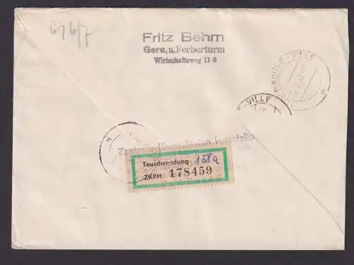 Briefmarken MIF Geophysikalisches Jahr nach Luxemburg Ville Firsdenstaube Brief-