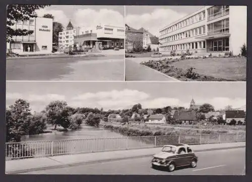 Ansichtskarte Kirchlengern Westfalen Eisebrücke Amtshaus n. Moers