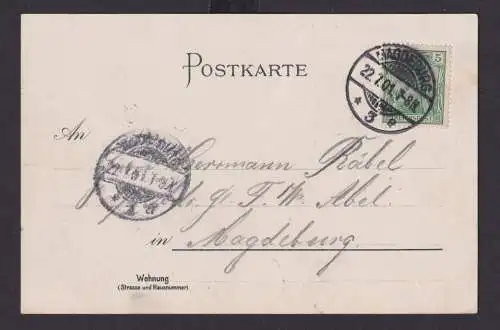 Litho Ansichtskarte Herrenkrug Sachsen Anhalt n. Magdeburg Sachsen Anhalt