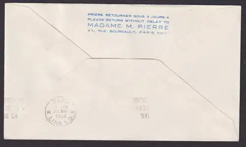 Flugpost Brief Air Mail Air France Frankreich Boeing 707 Paris Lima Peru