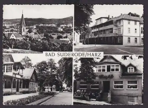 Ansichtskarte Bad Suderode Harz Sachsen Anhalt Central Hotel Kurpromenade