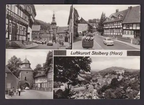 Ansichtskarte Stolberg Harz Sachsen Anhalt Thomas Müntzer Gasse Rittertor Turm