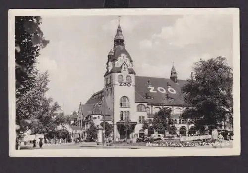 Ansichtskarte Leipzig Sachsen Zoo Kongreßhalle