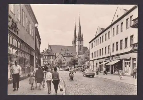 Ansichtskarte Saalfeld Saale Thüringen Obere Strasse Kirche