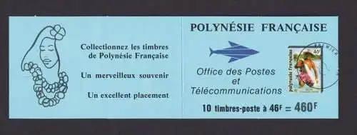 Frankreich Französisch Polynesien Kolonien Markenheftchen 627 Fischfang Luxus