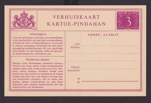 Niederlande Kolonien Neuguinea New Guinea Ganzsache Postal stationery