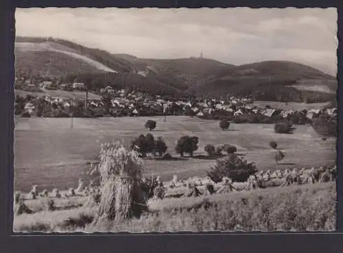 Ansichtskarte Tabarz Cabarz Totalansicht Felder Landschaft Berge Wald Thüringen