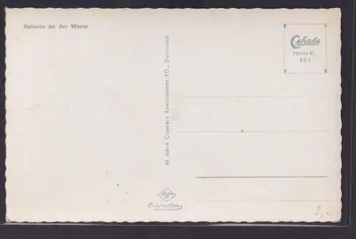 Ansichtskarte Heinsen Weser Fluss Totalansicht Landschaft Niedersachsen Cramers