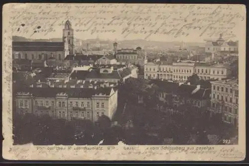 Foto Ansichtskarte Wilna vom Kriegsschauplatz Feldpost I Welkieg Drebach Sachsen