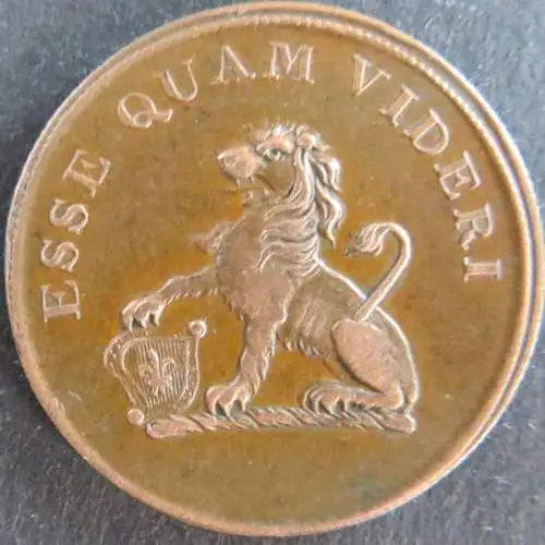 Münze Großbritannien 1812 - Half Penny Hull Token Esse Quam Videri Kupfer ss