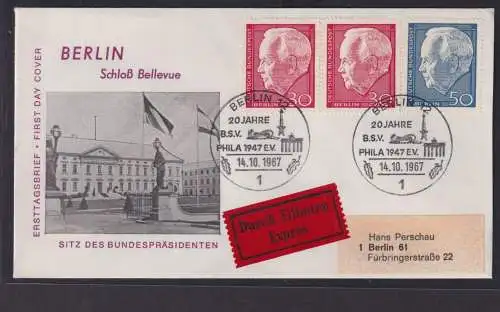 Briefmarken Berlin Eilbotenbrief Brief SST Philatelie Phila Brandenburger Tor