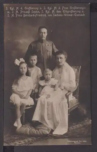 Ansichtskarte Adel Monarchie Großherzog Wilhelm Ernst von Sachsen Weimar Familie