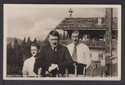 Deutsches Reich Propaganda Foto Ansichtskarte Hitler u.a. Berchtesgaden mit 5 !!