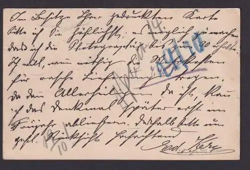 Autograph Autogramm Bildhauer Eduard Kern Schweiz Ambulant Waldenburg Schlesien