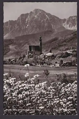 Ansichtskarte Anger Bayern Hochstaufen Gebirge Kirche