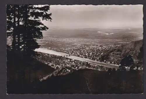 Ansichtskarte Königstuhl Baden Württemberg Heidelberg Rheinebene Totalansicht