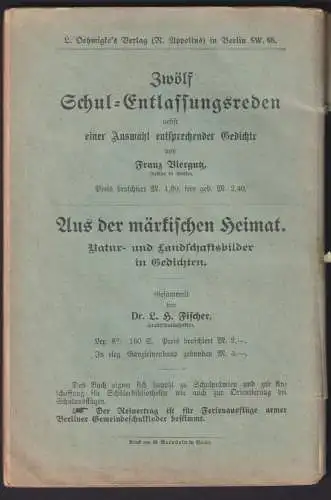 Übungsschule zur deutschen Sprache Ausgabe A. Gusinde + D. Fanke Verlag Berlin