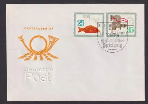 Briefmarken DDR Brief Spielzeug historisch 2661-2666 auf 3 FDC Berlin 24.11.1981