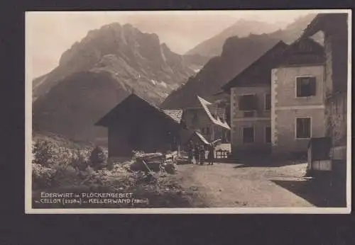 Ansichtskarte Plöckengebiet Villach Österreich Gastronomie Ederwirt Kellerwand