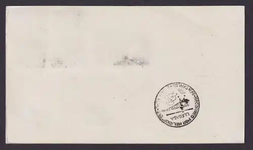 Helikopter Flugpost Brief Air Mail Spanisch Guinea Santa Isabel Madrid Spanien