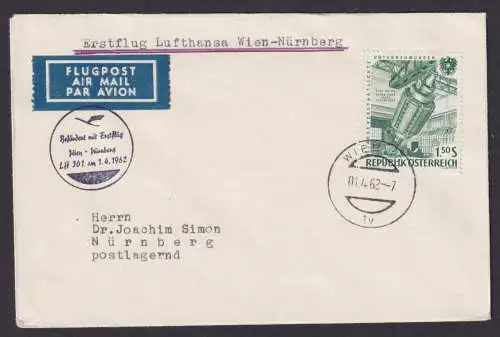 Flugpost Brief Mail inter. DDR Zuleitung + Destination Frankfurt Kairo Ägypten