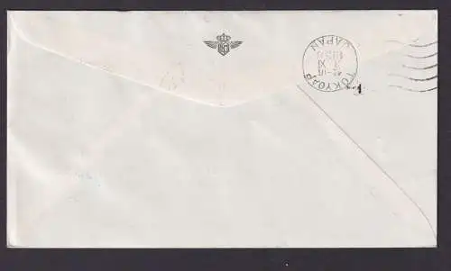 Nordpol Flugpost Brief Air Mail KLM Amsterdam Niederlande Erstflug Tokio Japan