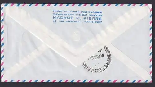 Flugpost Brief Air Mail Air France Frankreich Erstflug Paris Südamerika Buenos