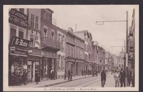 Ansichtskarte Chalons sur Marne Châlons-en-Champagne Frankreich Rue de la Marne