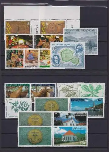 Frankreich Franz. Polynesien Jahrgang 1986 Luxus postfrisch MNH tolle Motive