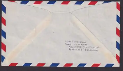 Flugpost Brief Air Mail Lufthansa Eröffnungsflug inter. DDR Zuleitung Sao Paulo