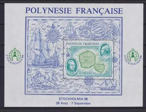 Frankreich Franz. Polynesien Block 12 Philatelie Briefmarken Ausstellung Luxus