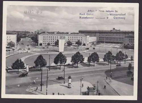 Flugpost Brief Air Mail Berlin gute Frankatur Gedächtniskirche Glocke Männer auf