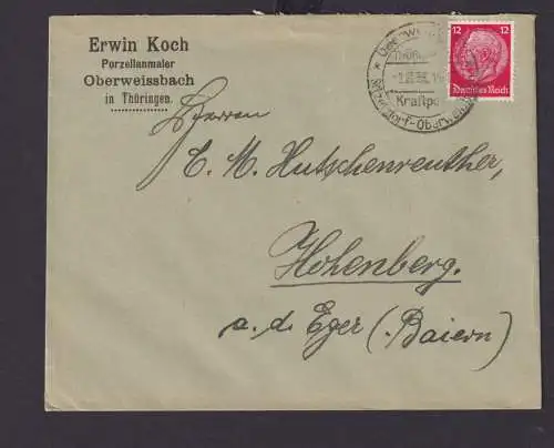 Deutsches Reich Drittes Reich Briefe Postsache SST Oberweißbach Thüringen