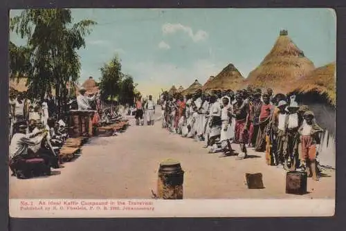 Afrika Ansichtskarte Johannesburg Südsafrika Transvaal 1921 Lyon Frankreich