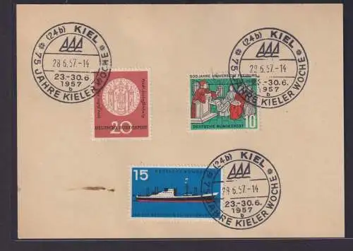 Schiffe Schiffspost Bund Kiel 75 Jahre Kieler Woche attraktiver Sonderstempel